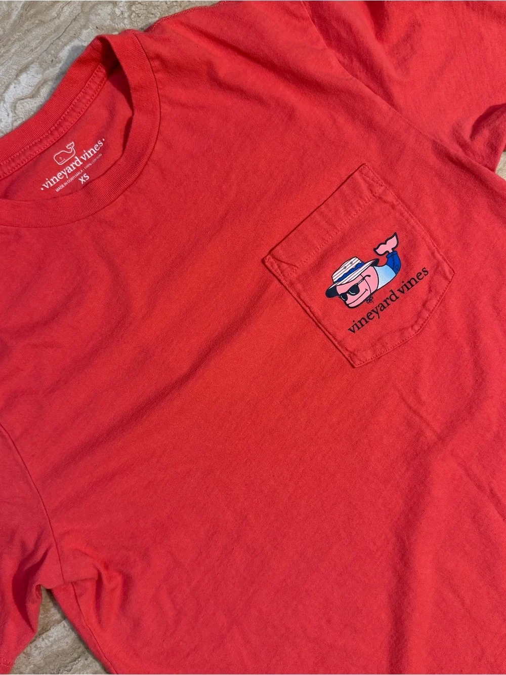 Vineyard Vines Red Whale Lounge Graphic Tee
